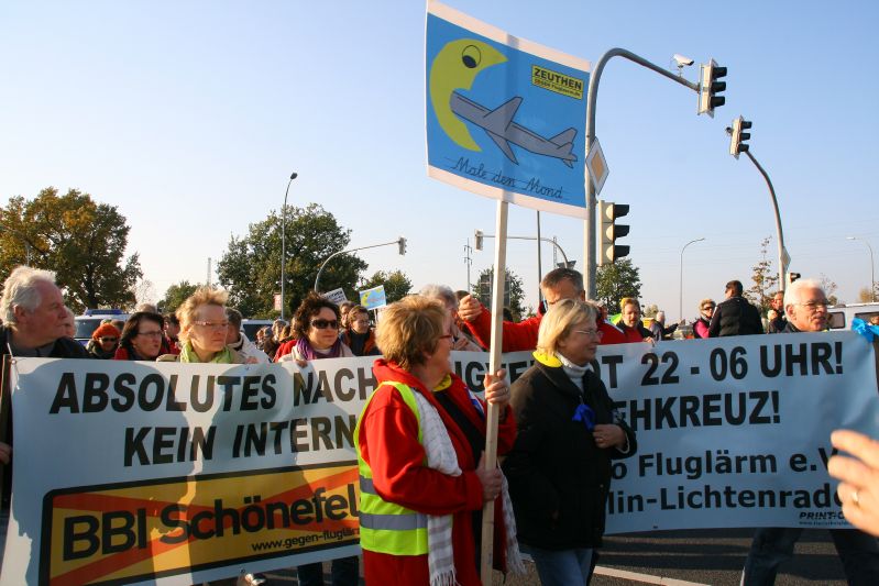 Nachtflugverbot fordern f�r die Zukunft von Schulzendorf Eichwalde Schm�ckwitz